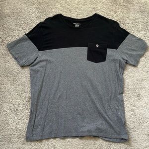 Pocket T (Grey & Black)